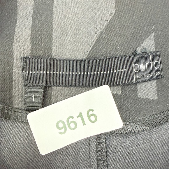 Porto San Francisco Jacket Women 1 Grey Black Grid Zip Up Stretch Funnel Neck - Picture 10 of 11